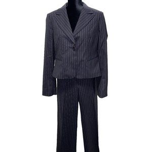 BCBG Navy Pin Stripe Pant Suit